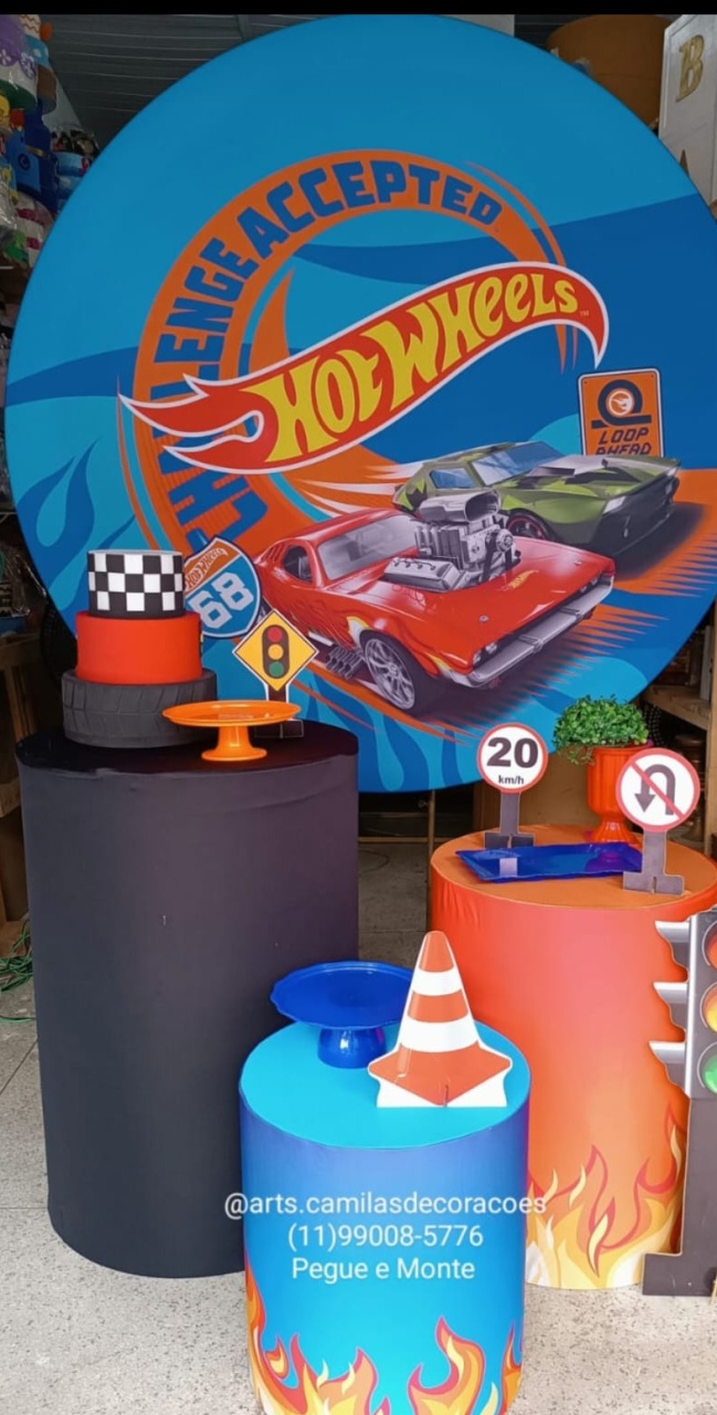 Hot Wheels  - Art's Camila's Decorações 