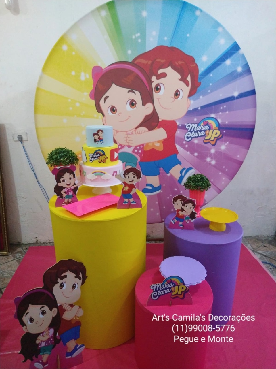 Maria Clara E Jp - Art's Camila's Decorações 