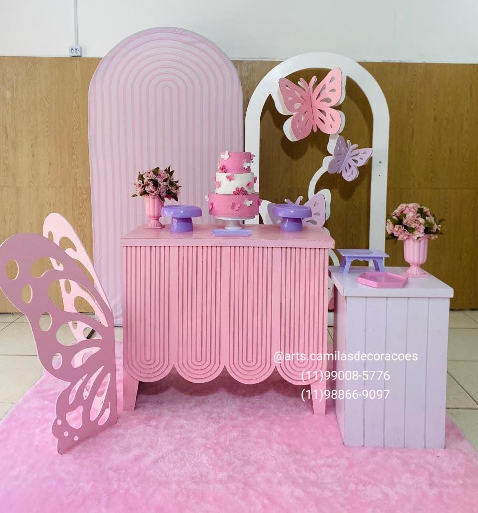 Borboletas Painel 3D - Art's Camila's Decorações 