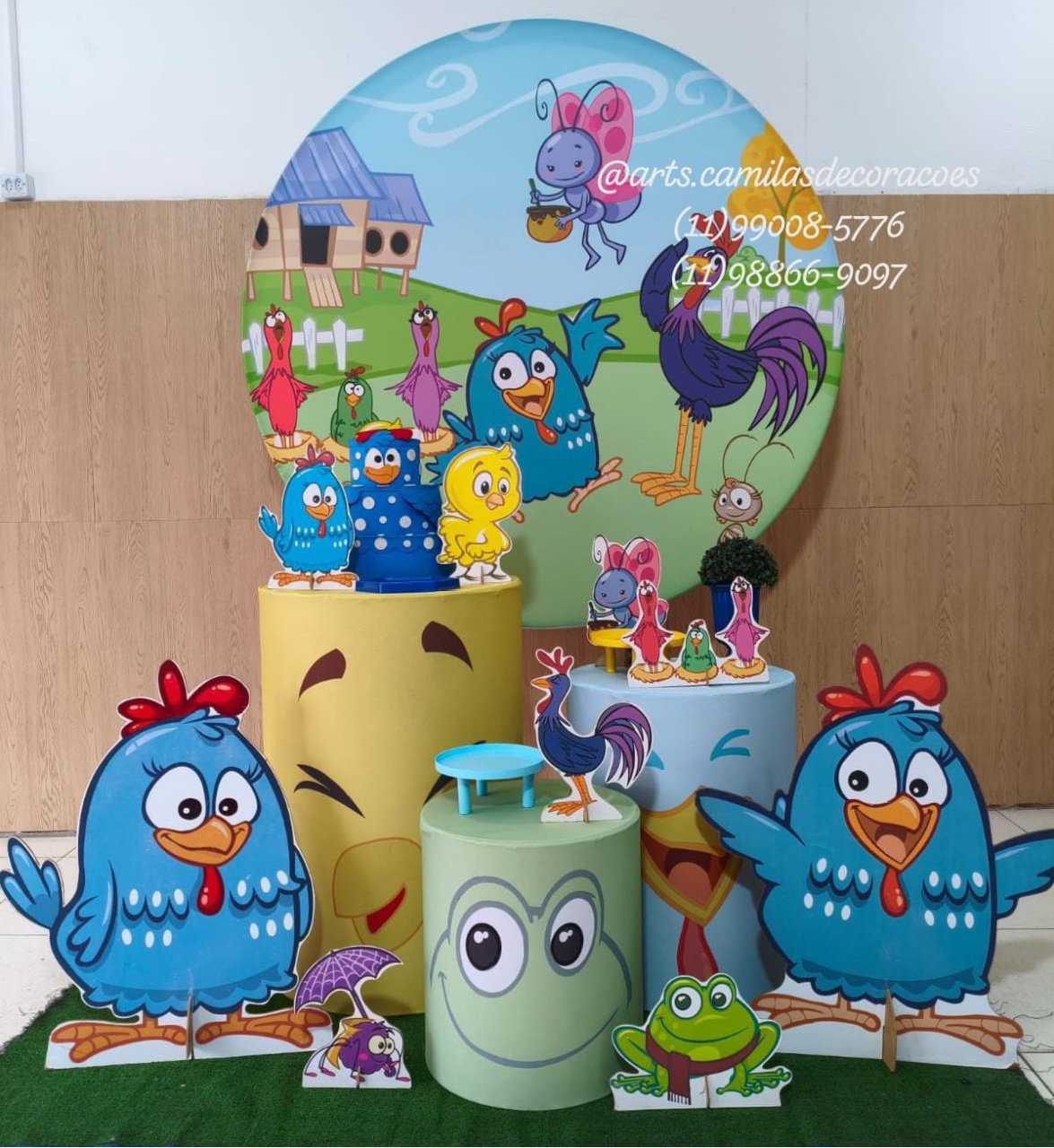Galinha Pintadinha Menino  - Art's Camila's Decorações 
