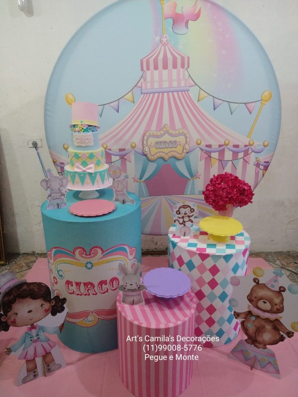 Circo Menina  - Art's Camila's Decorações 