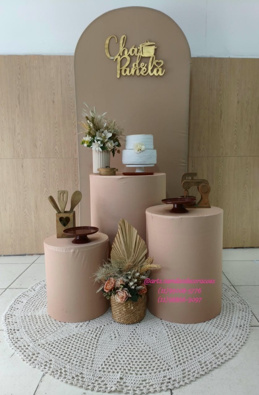 Chá de Cozinha/ Panela Bege - Art's Camila's Decorações 