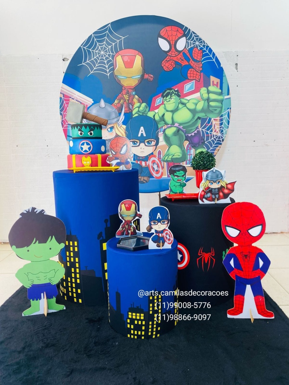  Vingadores Poket - Art's Camila's Decorações 