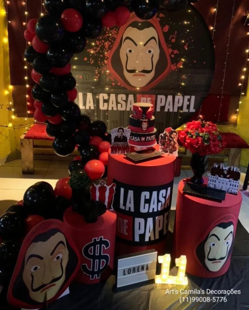 La Casa de Papel  - Art's Camila's Decorações 