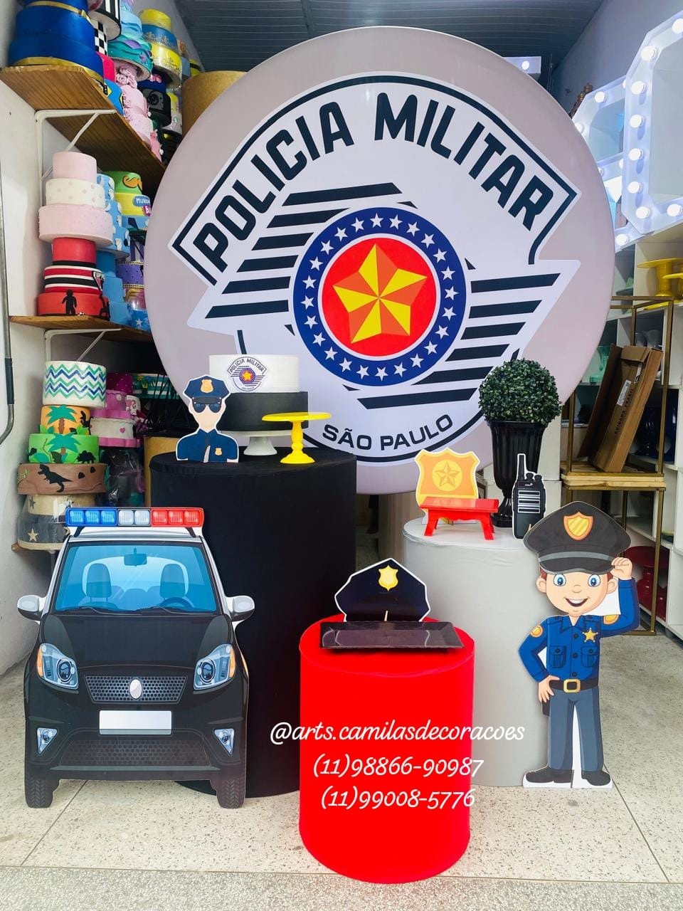 Polícia  - Art's Camila's Decorações 