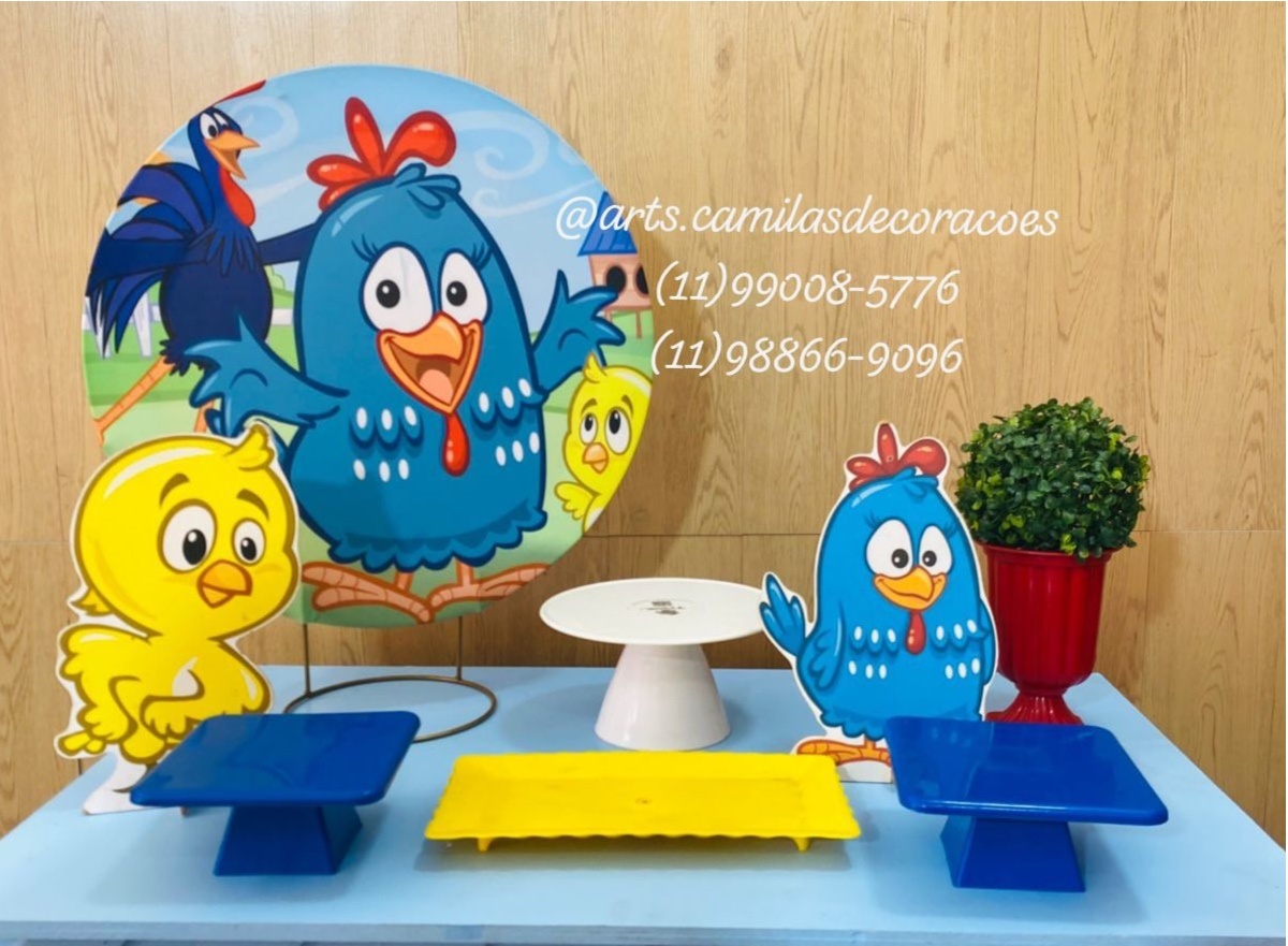 Festa Na Mesa Galinha Pintadinha - Art's Camila's Decorações 