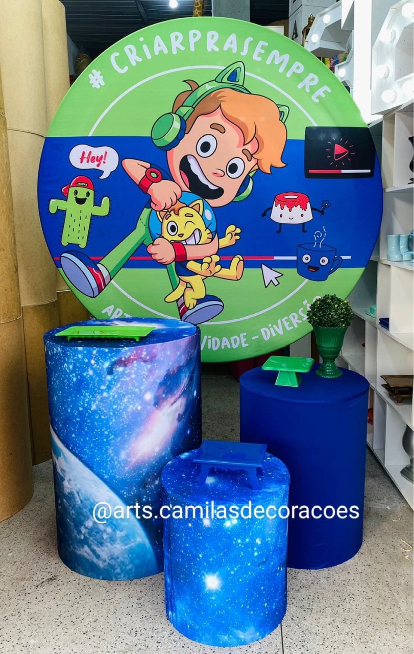 Gato Galático  - Art's Camila's Decorações 