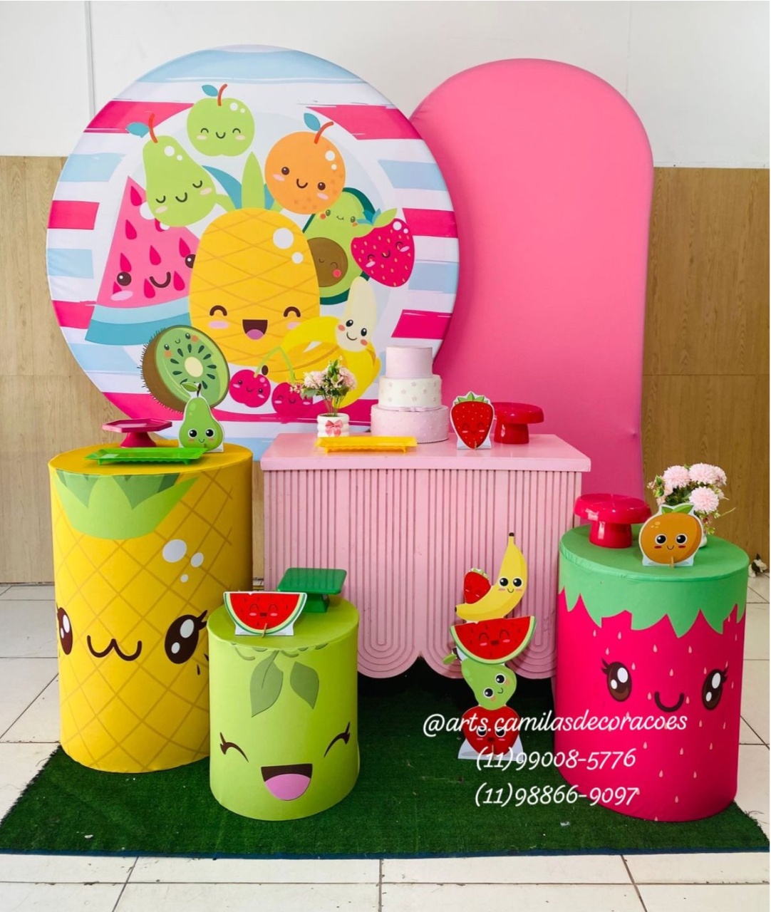 Frutas Romano + Mesa - Art's Camila's Decorações 