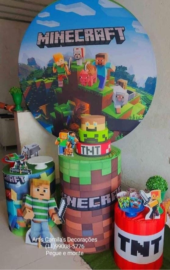 Minecraft  - Art's Camila's Decorações 