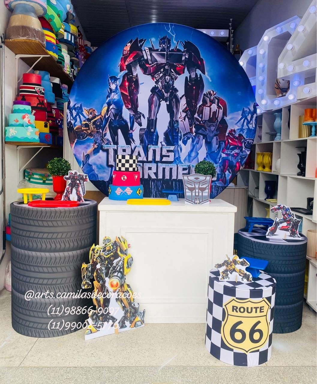 Transformers Mesa - Art's Camila's Decorações 