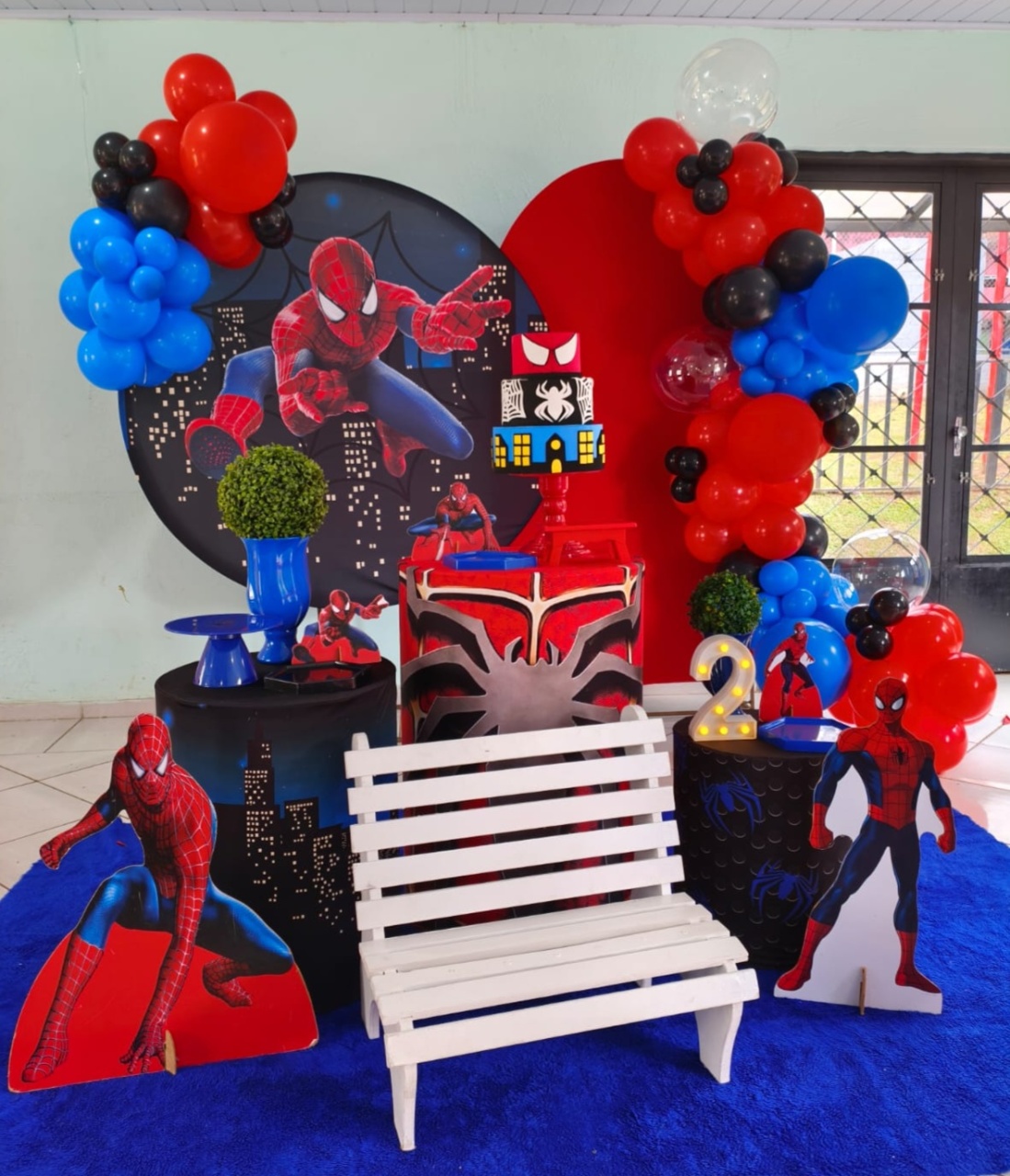 Homem Aranha Banquinho - Art's Camila's Decorações 