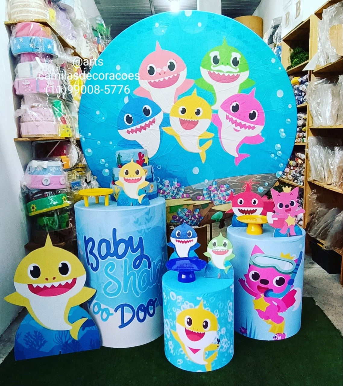 Baby Shark  - Art's Camila's Decorações 