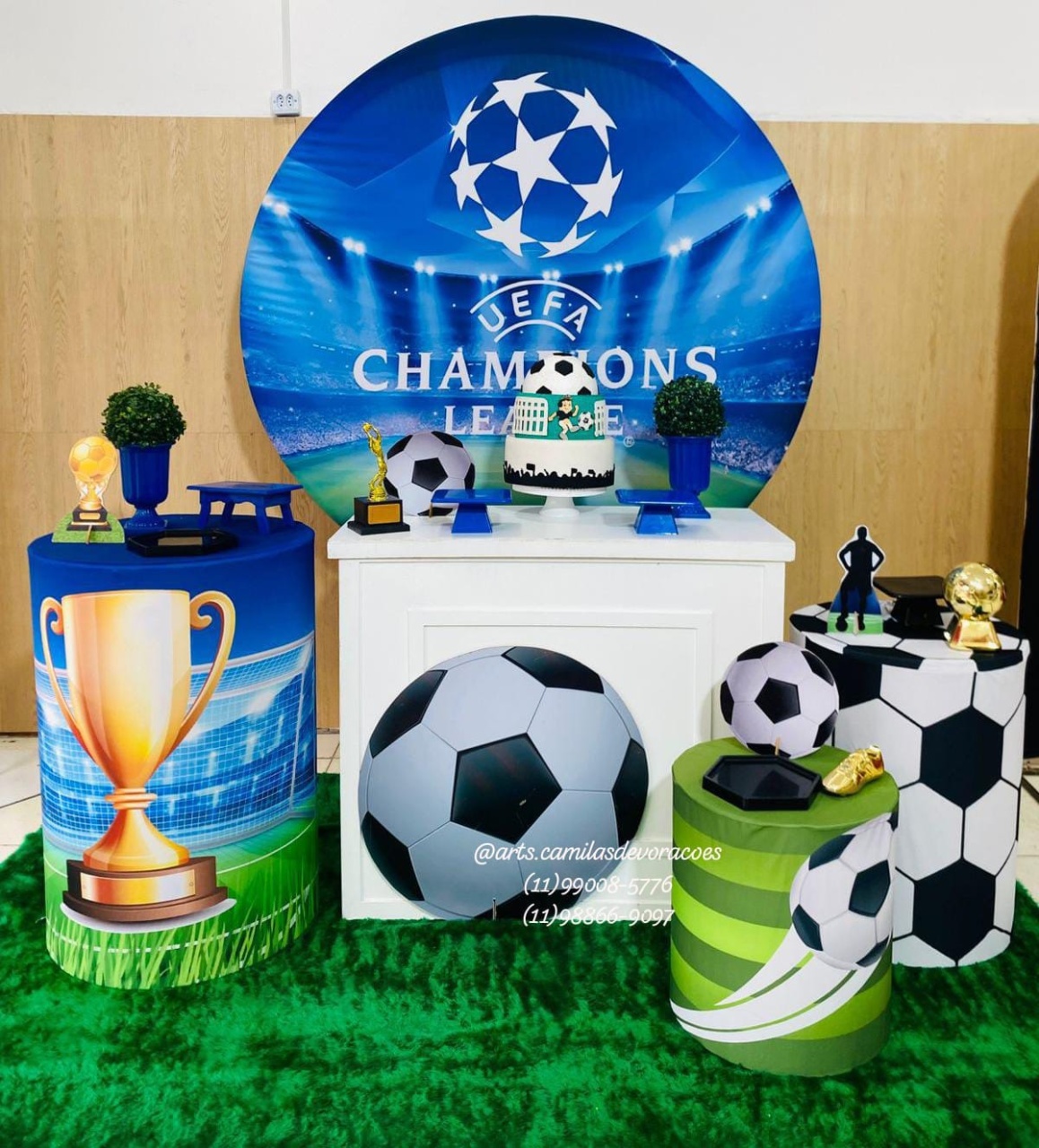 Champions League Mesa - Art's Camila's Decorações 
