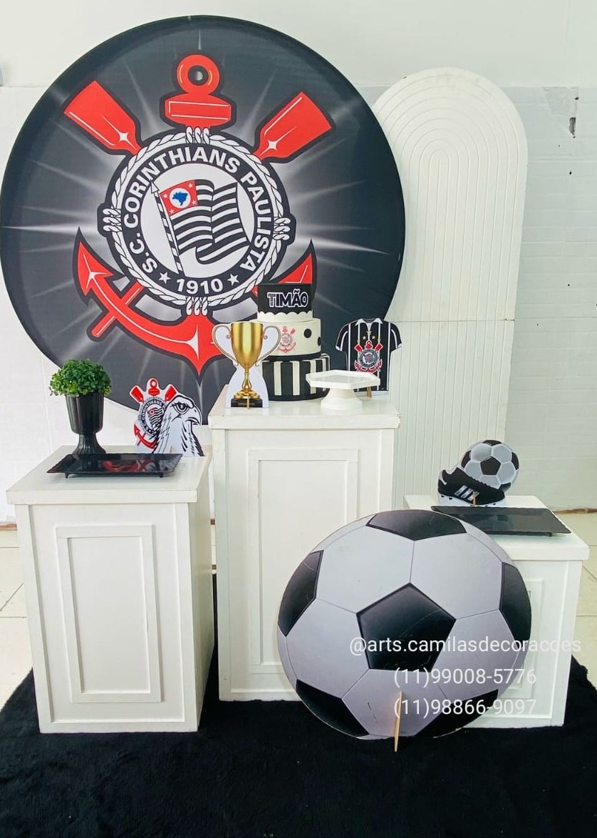 Corinthians Mesas Cubos  - Art's Camila's Decorações 