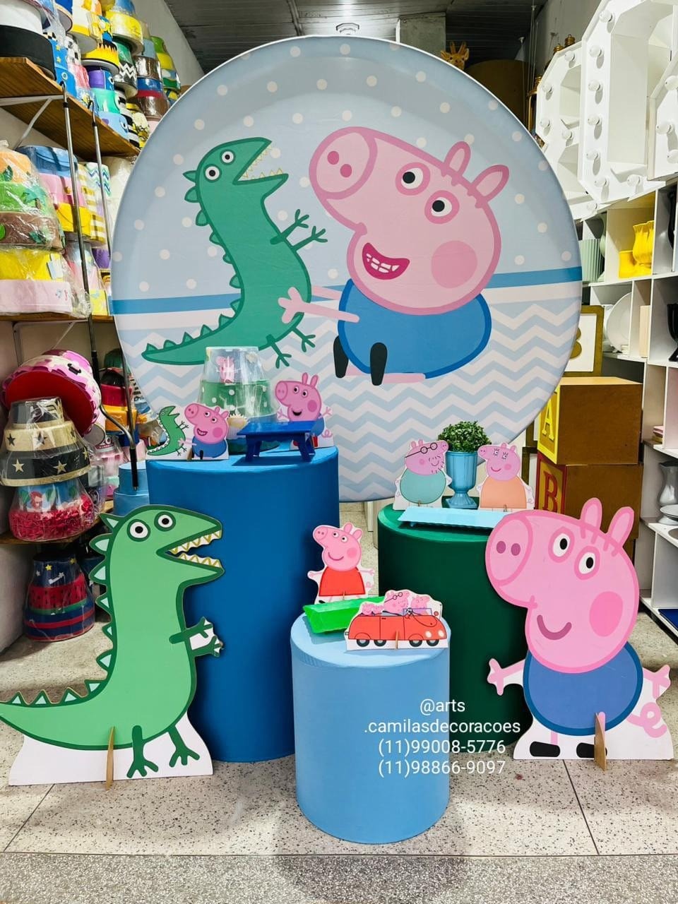 George (Peppa Pig) - Art's Camila's Decorações 