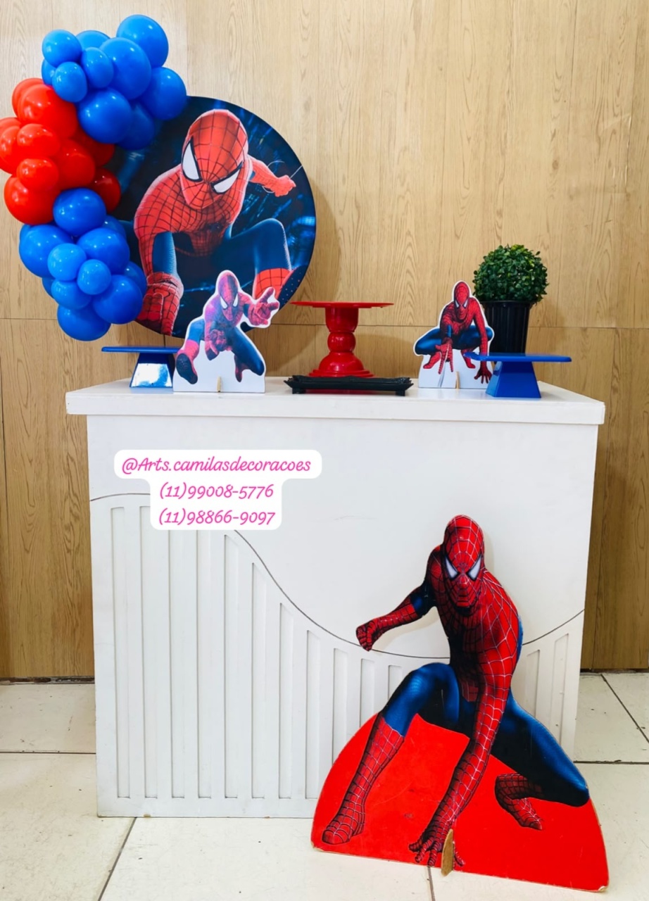 Mini Festa Na Mesa Homem Aranha - Art's Camila's Decorações 