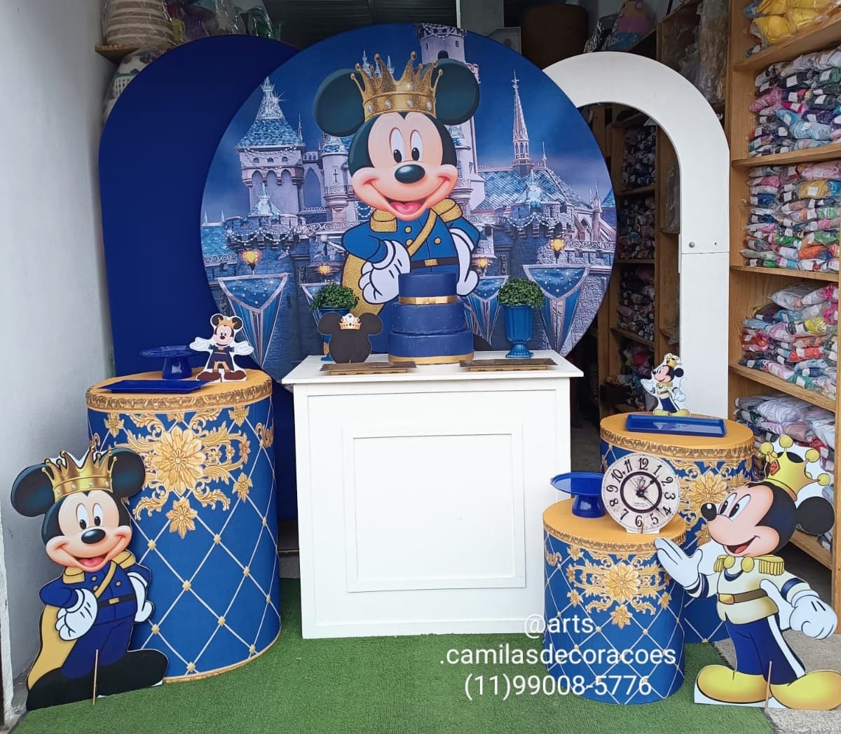 Mickey Realeza Portal  - Art's Camila's Decorações 