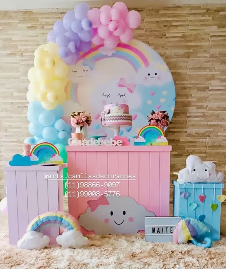 Chuva de Benção/ Nuvem  - Art's Camila's Decorações 