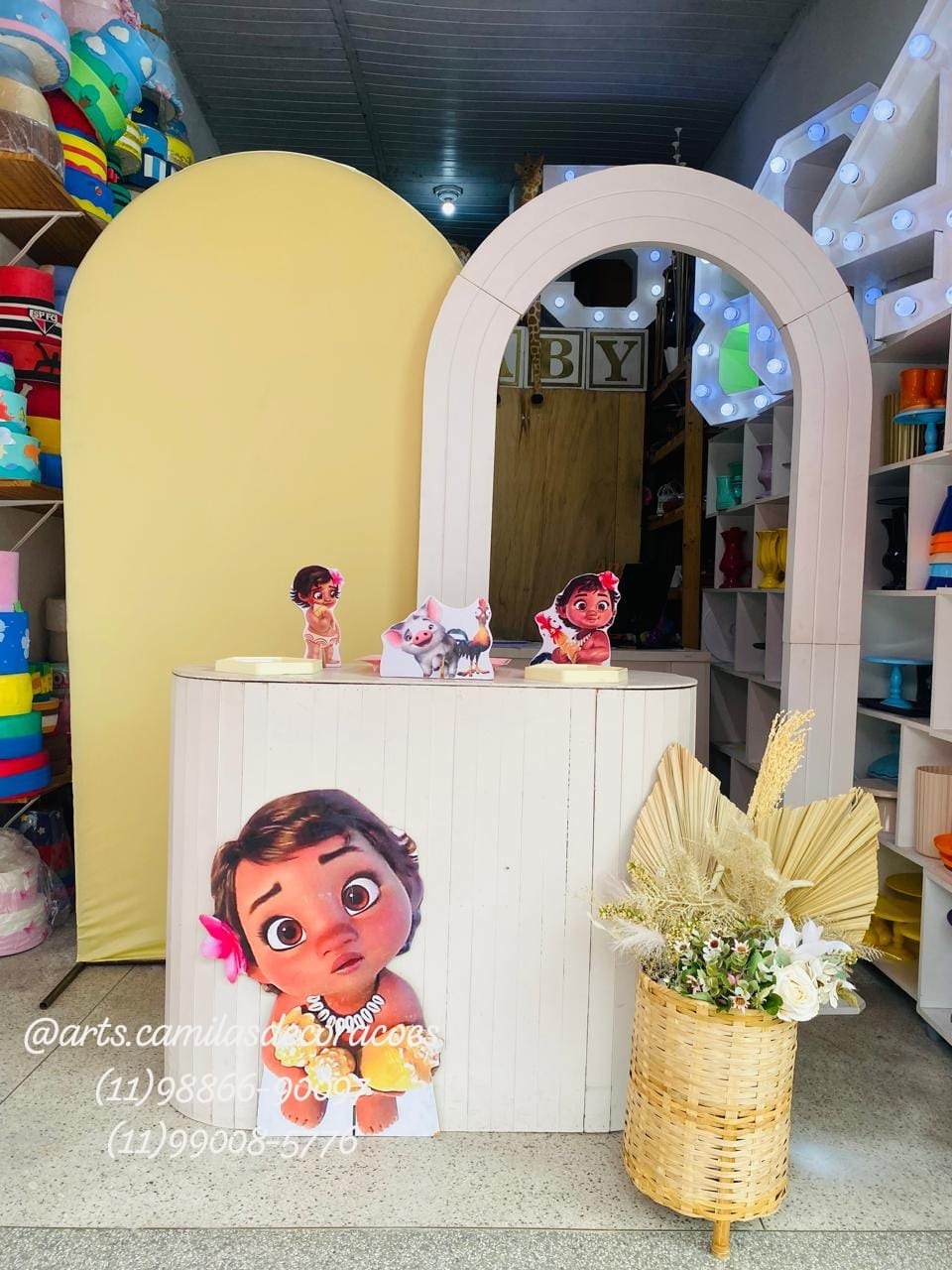 Moana Baby Portal - Art's Camila's Decorações 