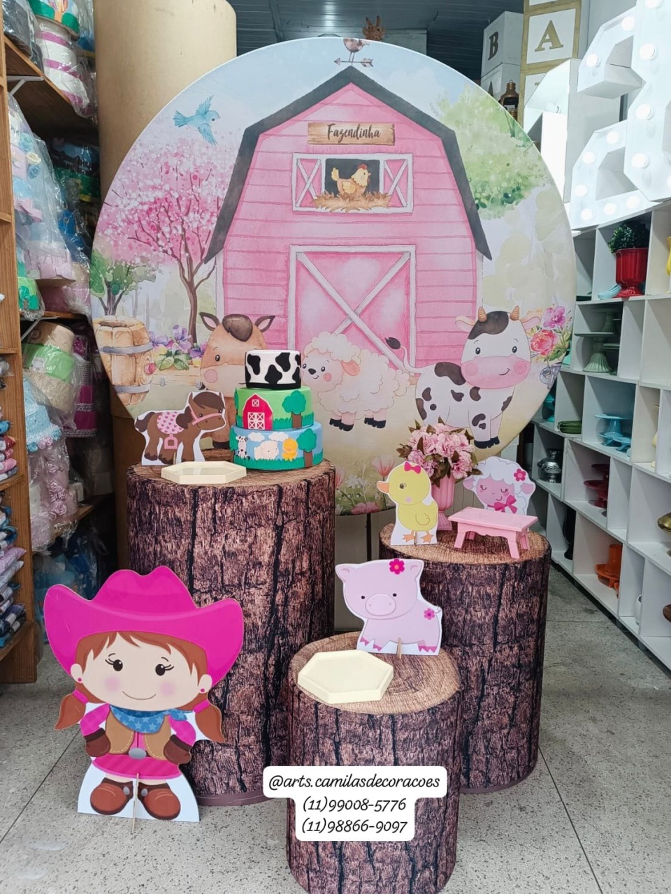 Fazendinha Menina  - Art's Camila's Decorações 