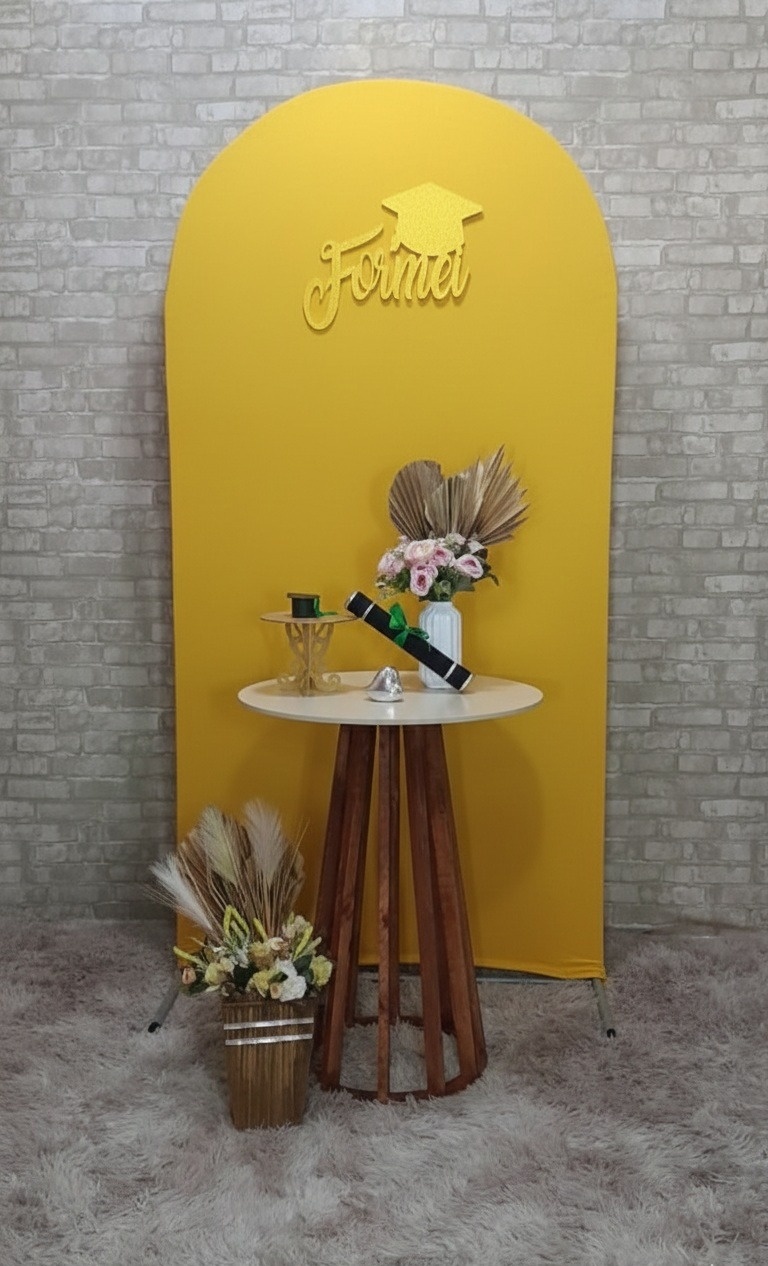 Formatura Amarelo Ouro Ripado - Up Festas 
