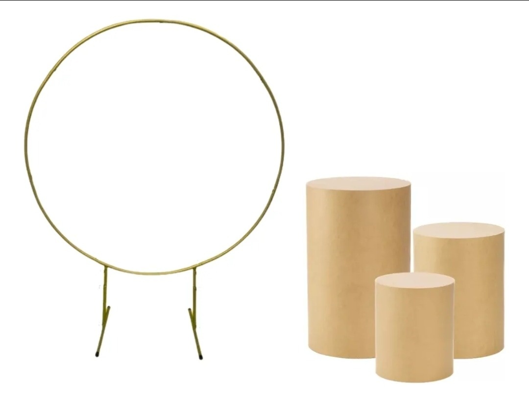 Arco Redondo + Cilindros  - Up Festas 