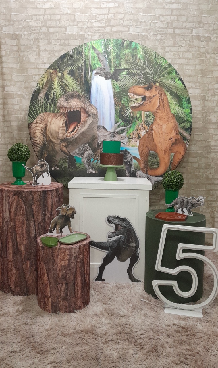 Dinossauro Kit Prata - Up Festas 