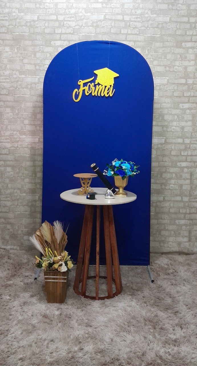 Formatura Azul Royal Mesa Ripada - Up Festas 