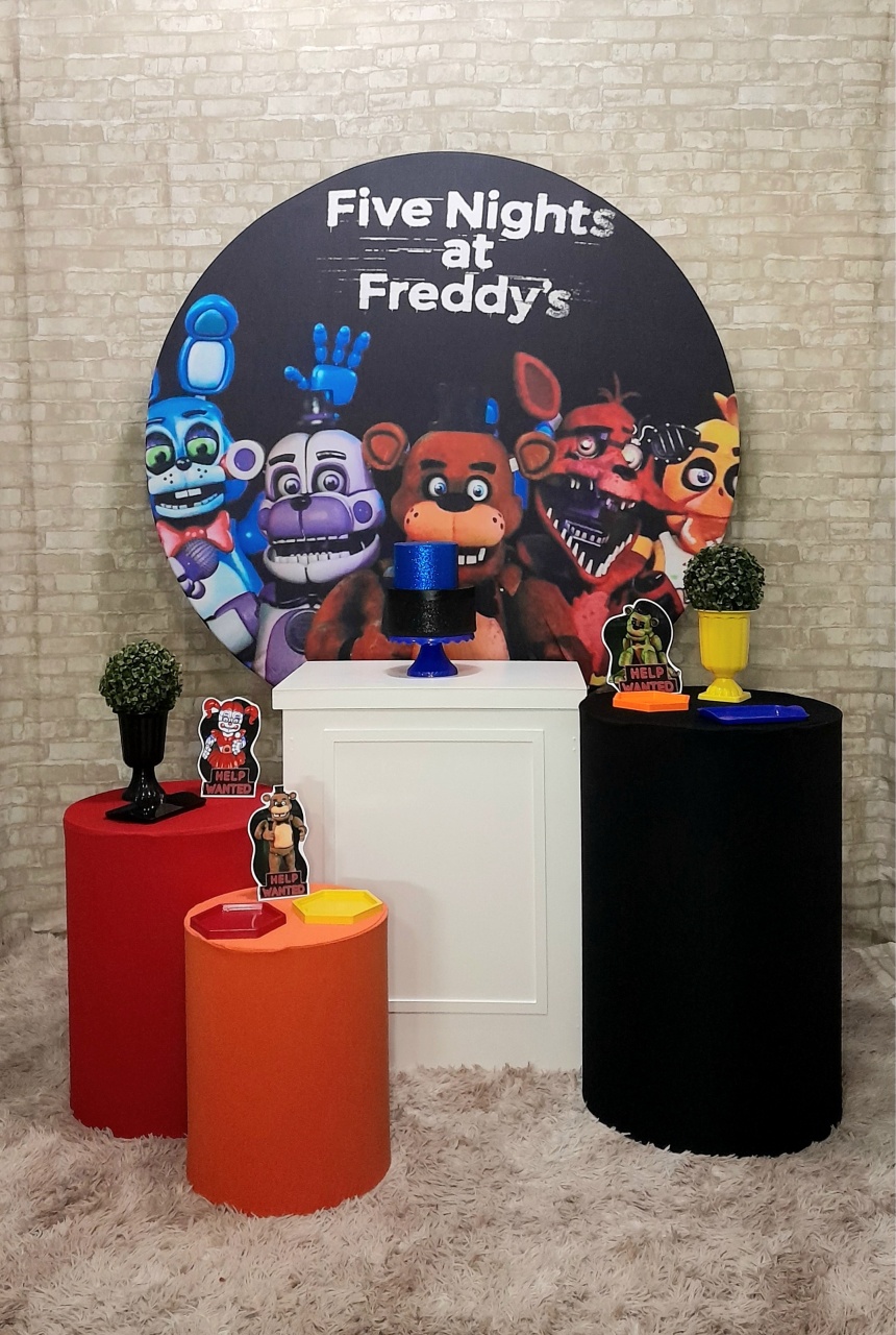Kit Prata Five Nights  - Up Festas 