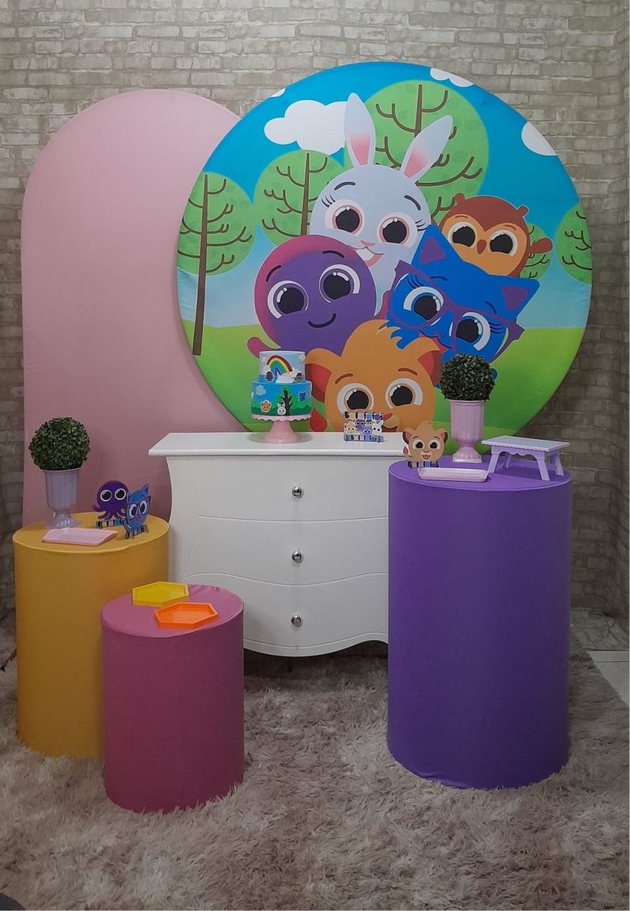 Bolofofos Kit Ouro Lateral Rosa  - Up Festas 