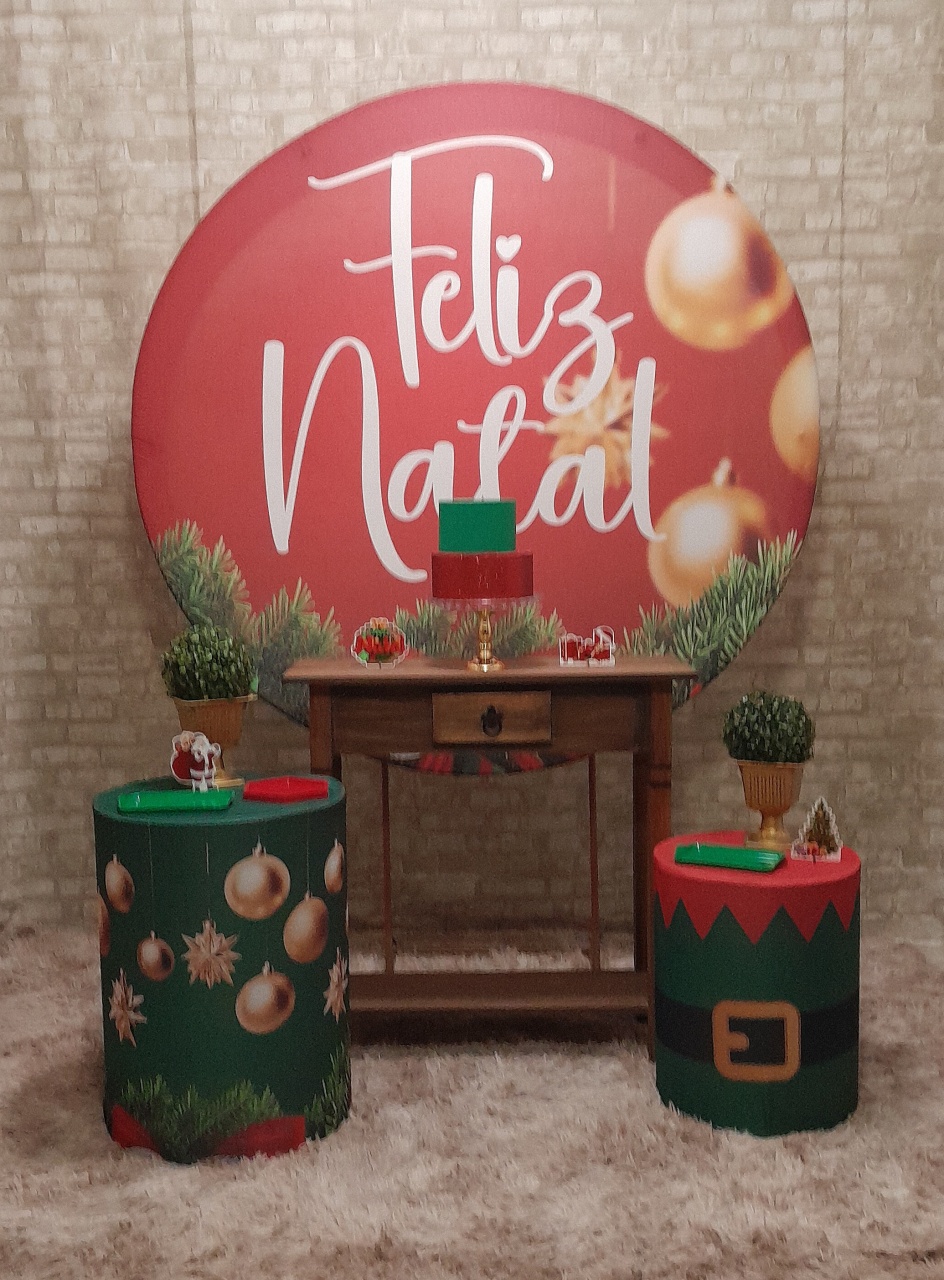 Feliz Natal Kit Prata Rústica  - Up Festas 