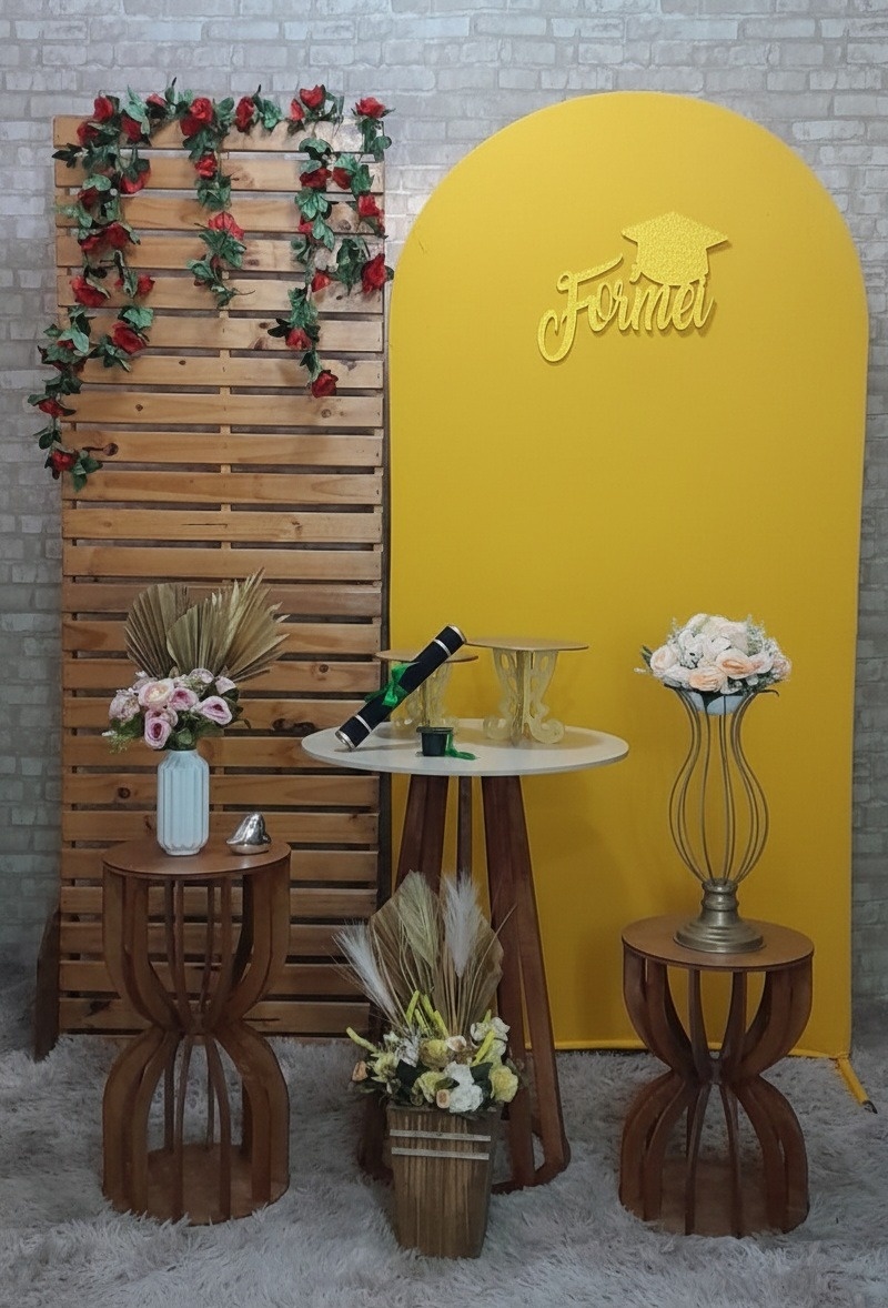 Formatura Kit Diamante Amarelo Ouro  - Up Festas 