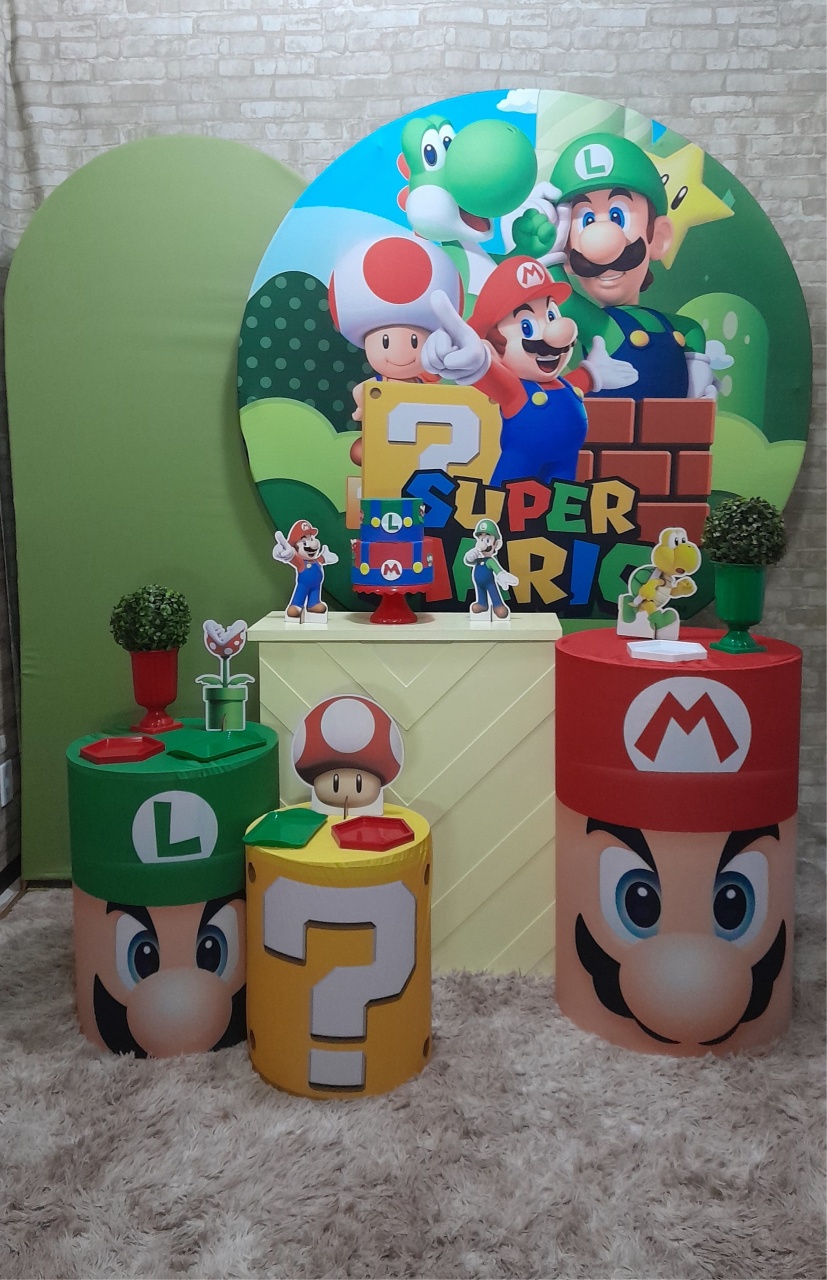 Super Mário Kit Ouro 01 - Up Festas 