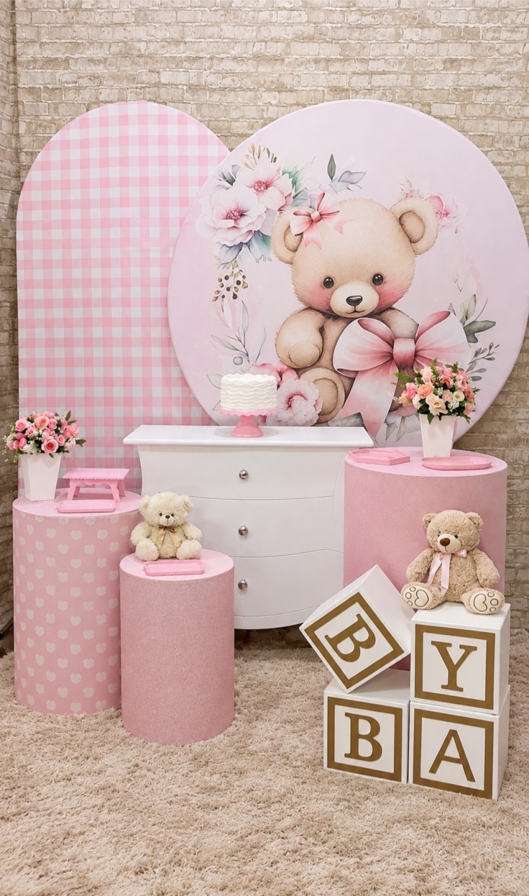 Ursa Laço 🎀 Kit Slim Ouro 02 - Up Festas 