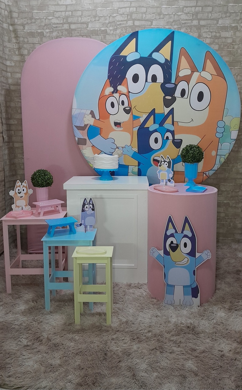 Bluey Kit Ouro Plus - Up Festas 