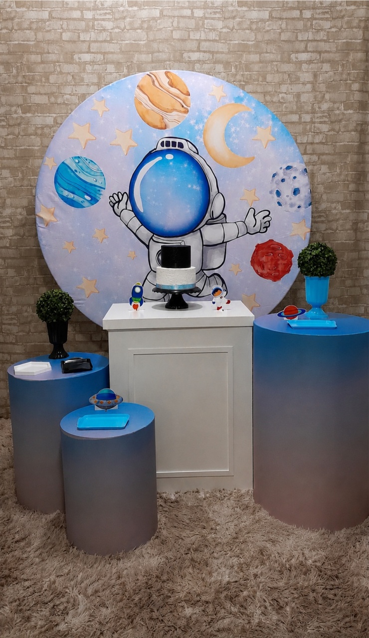 Astronauta Kit Prata - Up Festas 