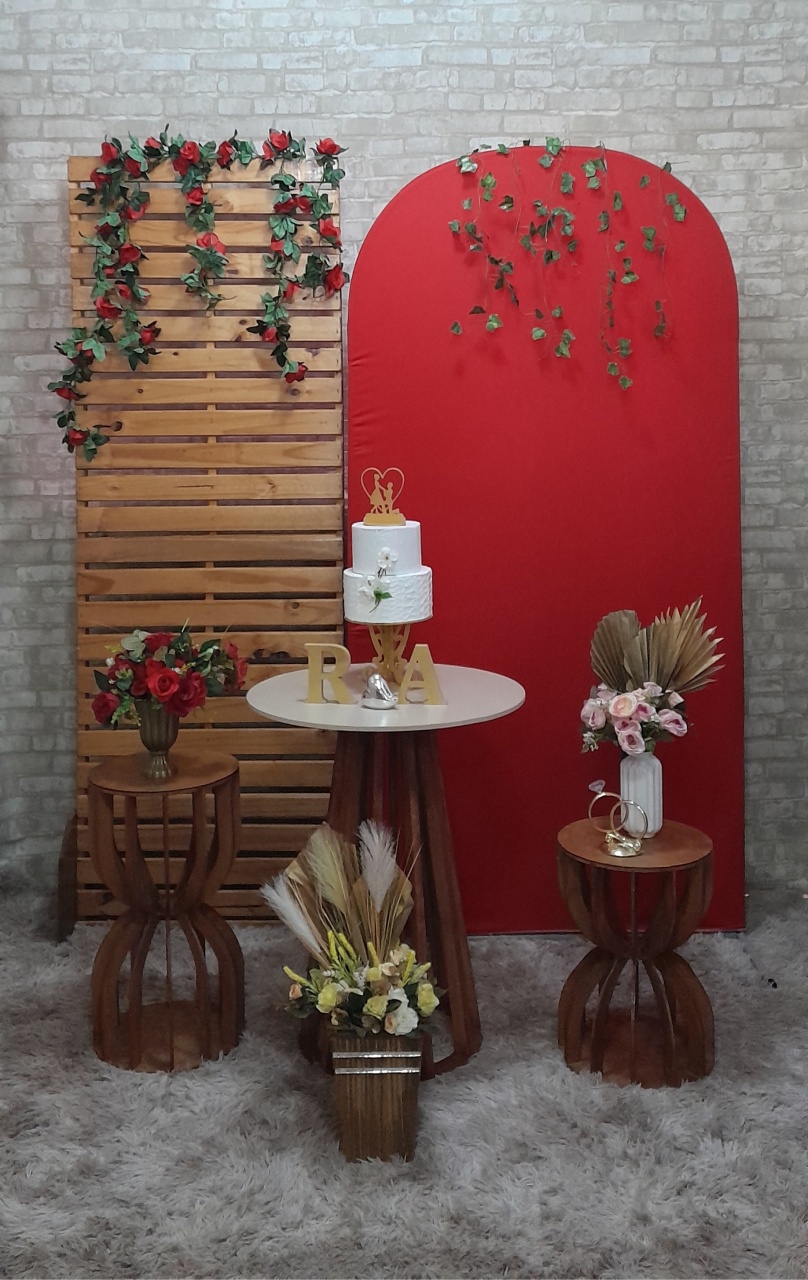 Casamento Kit Diamante Vermelho - Up Festas 