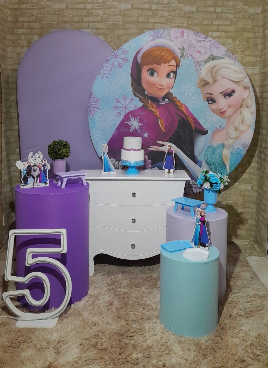 Frozen Kit Ouro C/ Led - Up Festas 