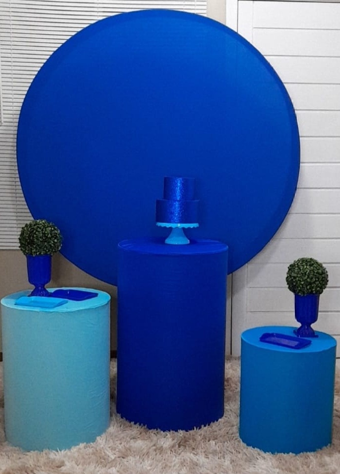 Kit Slim Preto Azul - Up Festas 