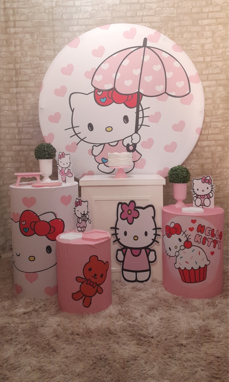 Hello Kitty Kit Prata  - Up Festas 