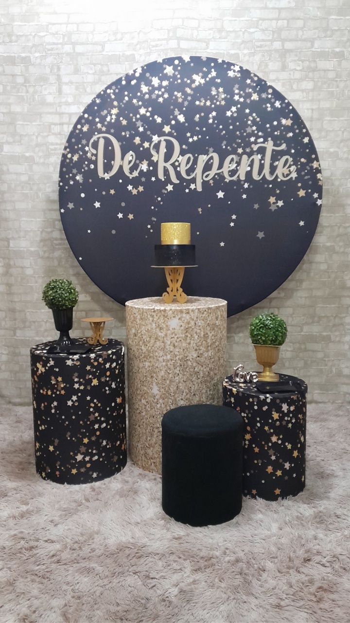 de Repente Kit Prata  - Up Festas 