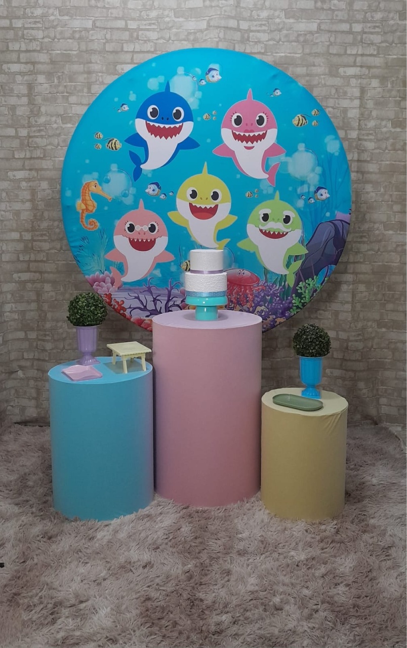 Baby Shark Kit Slim Rosa - Up Festas 