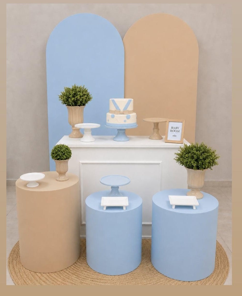 Kit Premium Azul/Bege - Up Festas 