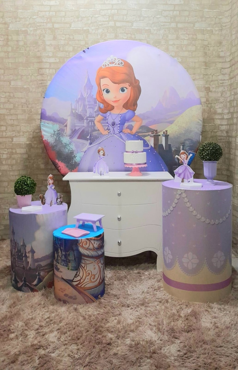 Princesa Sofia Kit Prata - Up Festas 
