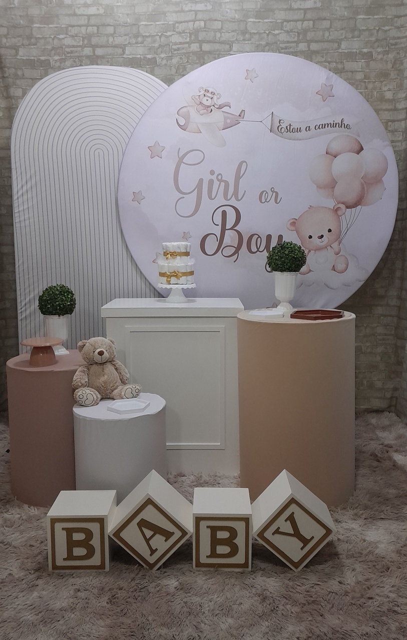 Revelação Boy Or Girl Kit Ouro  - Up Festas 