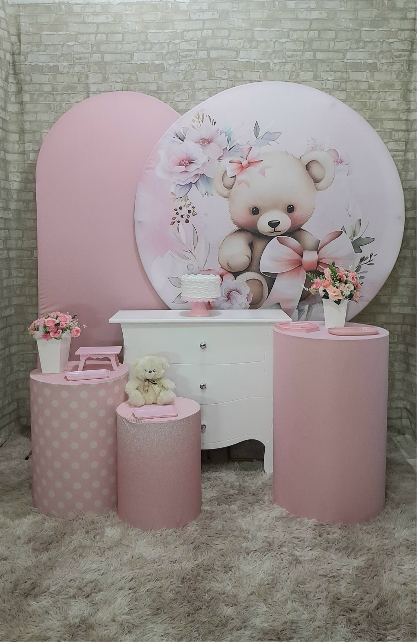 Ursa Laço 🎀 Kit Slim Ouro 04 - Up Festas 