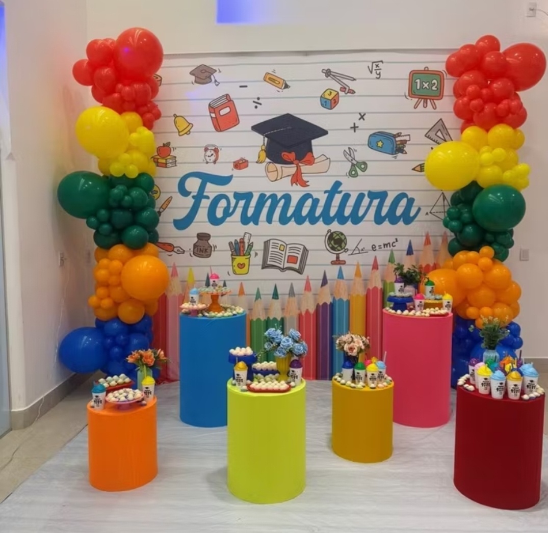 Painel Formatura Infantil Retangular - Up Festas 