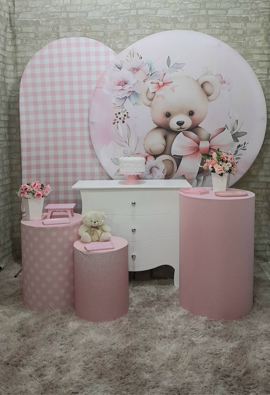 Ursa Laço 🎀 Kit Slim Ouro 03 - Up Festas 