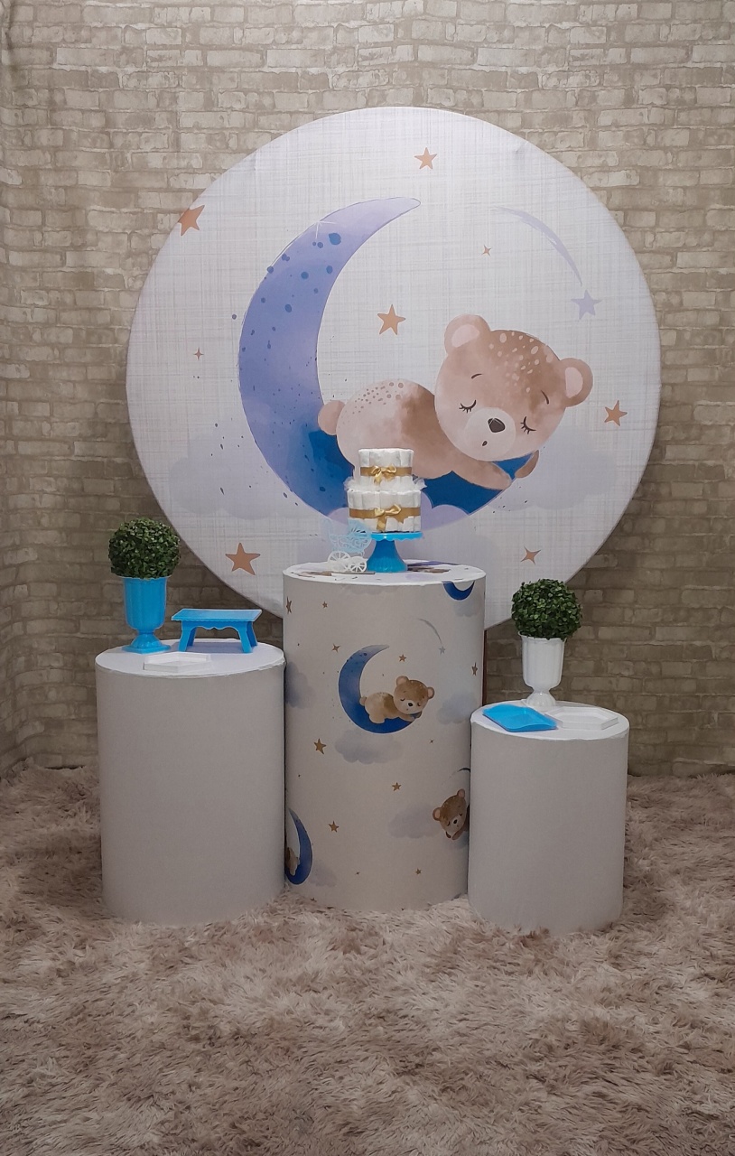 Chá de Bebê Lua Azul Slim  - Up Festas 