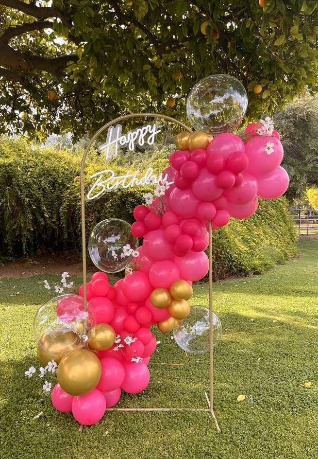 Arco de Balões Desconstruído (G)+Bubble  - Up Festas 
